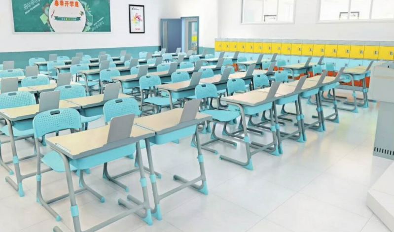 學校課桌椅廠家直銷 午休可躺課桌椅 升降課桌椅